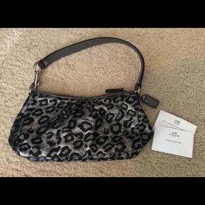 Leopard Mini Coach Bag
